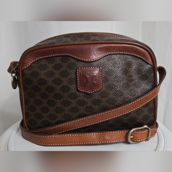 Celine Handbags - EUC Rare Vintage Celine Macadam Mini Shoulder Bag Limited Edition